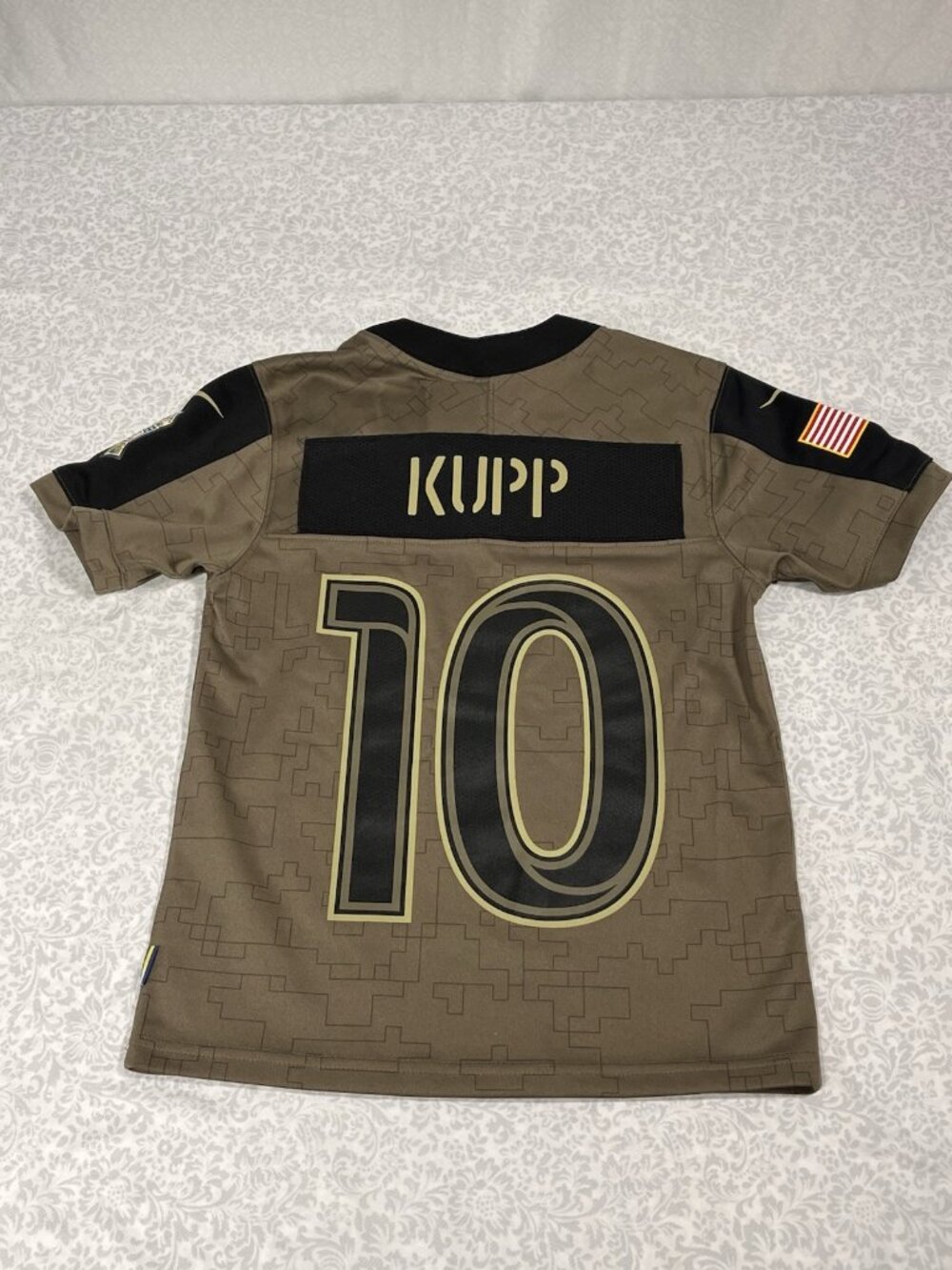 Youth Sz S Nike L.A. Rams Kupp 10 Salute To Service Jersey Military Army LA - Picture 6 of 9